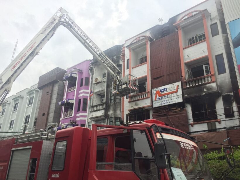 Fire damaged an embroidery shop in Phuket Town, put radio station off air