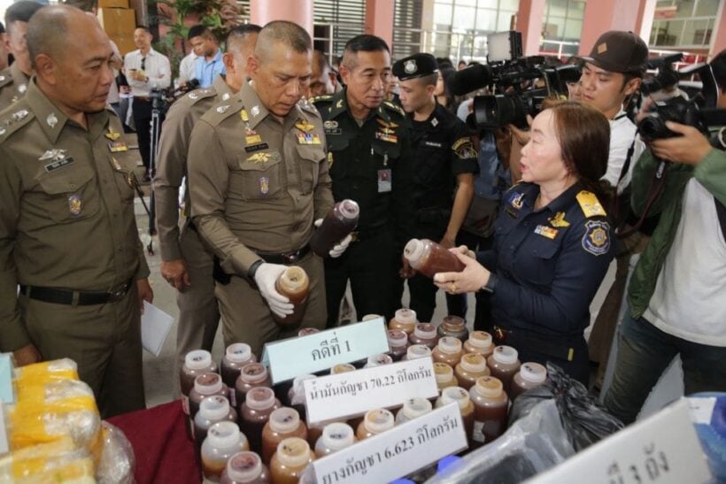 Two foreigners arrested over cannabis oil raid in BKK