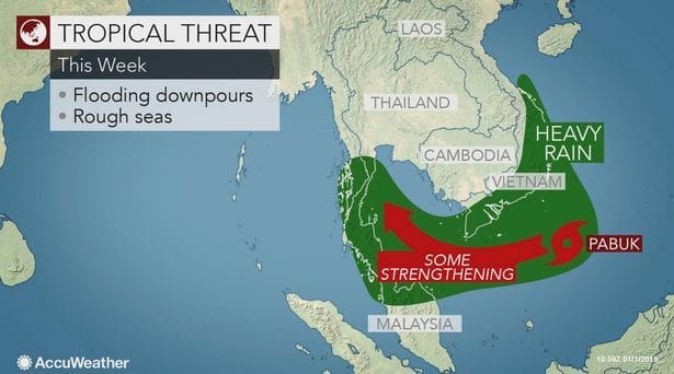 Pabuk: Koh Samui poised for first New Year tropical storm in 68 years