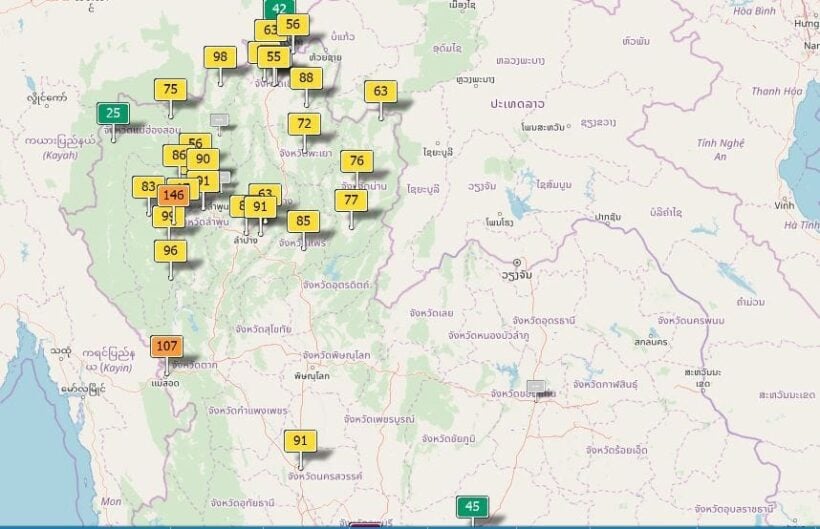 Air quality for Thailand - January 14 | News by Thaiger