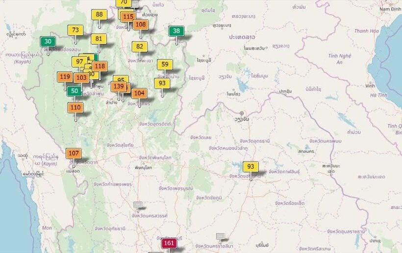 Air quality for Thailand - January 16 | News by Thaiger