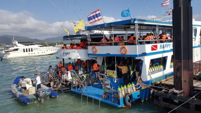 Tourists surge back to Chalong Pier and out to the islands