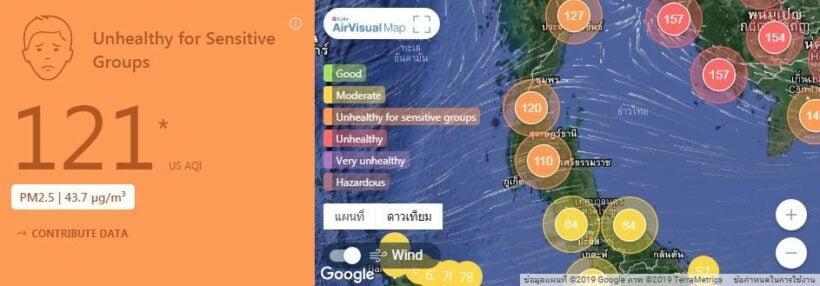 Air quality for Thailand – January 25 | News by Thaiger
