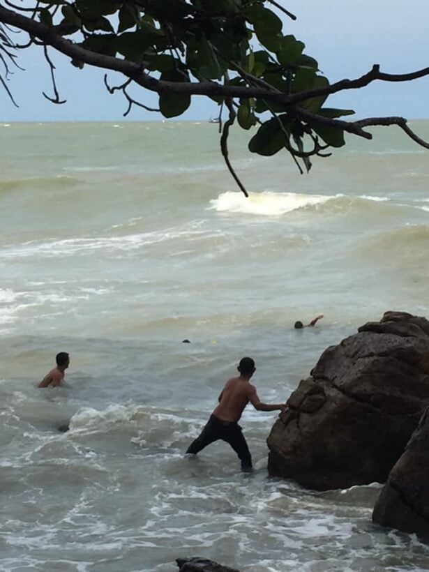 Brother and sister plucked from surf in Nakhon Si Thammarat – VIDEO | News by Thaiger