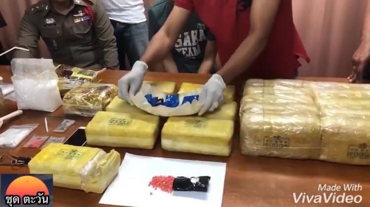 170K meth pills and 2 kg crystal meth seized in Hat Yai