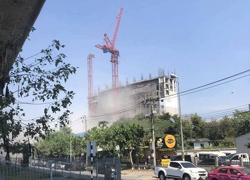 Crane topples in Bangkok killing four, many others injured