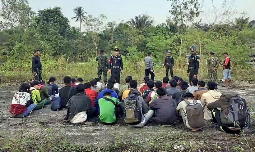 Burmese migrants, heading for Malaysia, stopped in Chumphon