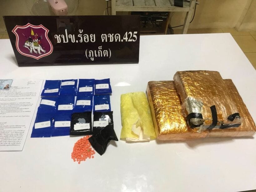 Phuket house keeper keeps 2,600 meth pills and 3kg of marijuana at house in Rawai