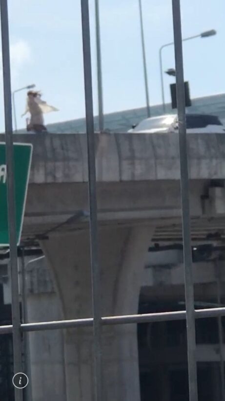 Lithuanian woman saved from jumping from upper roadway at Phuket Airport – VIDEO | News by Thaiger