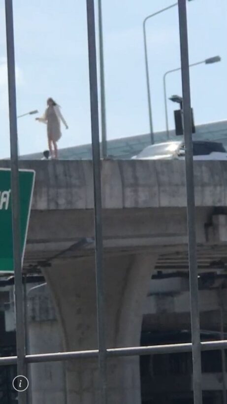 Lithuanian woman saved from jumping from upper roadway at Phuket Airport – VIDEO | News by Thaiger