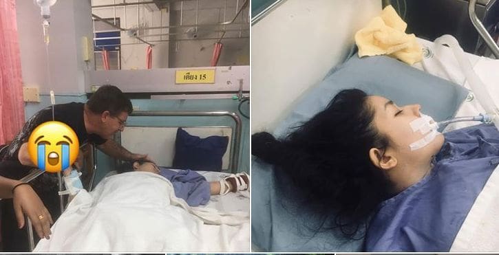 สาวโพสต์ขอความเป็นธรรม น้องสาวถูกรถชนกระดูกสันหลังหัก คู่กรณีไล่ให้ไปฟ้องเอง | The Thaiger