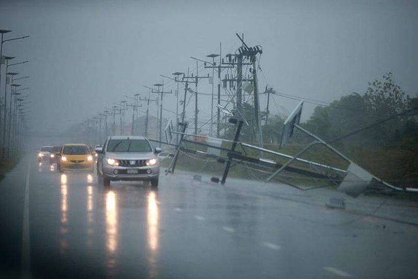 Officials warn of upcoming storms in several regions of Thailand