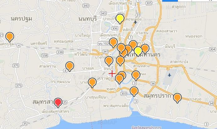 ฝุ่นละออง PM2.5 ลอยคลุ้งพุ่งปรี๊ดทุกสถานี – พระราม 2 ทะลุสีแดง! | The Thaiger