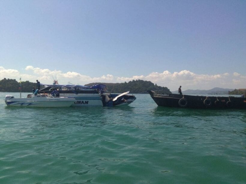 UPDATE: An ‘engine malfunction’ blamed for boat collision off Phuket