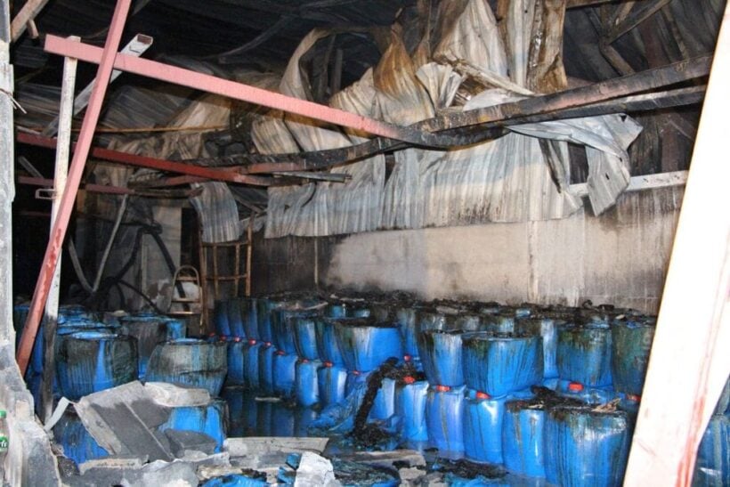 Car-polish warehouse destroyed in Pattaya blaze | News by Thaiger