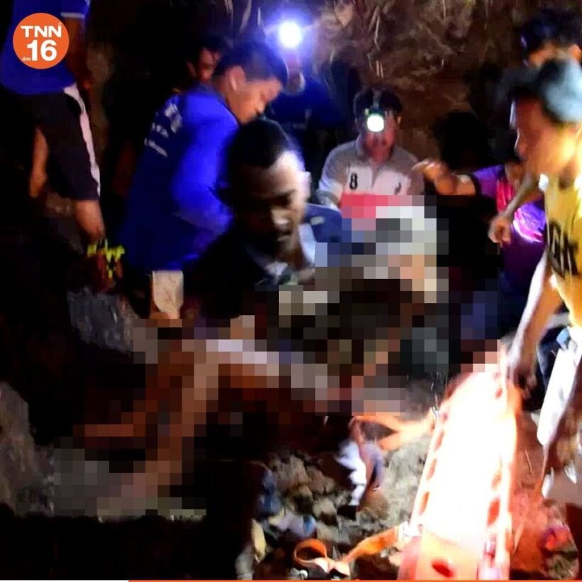 สะเทือนใจ! ด.ช. 6 ขวบ ร่วงตกบ่อลึก 4 เมตรในไร่อ้อย ค่อยๆ หมดลมหายใจก้นหลุม | The Thaiger