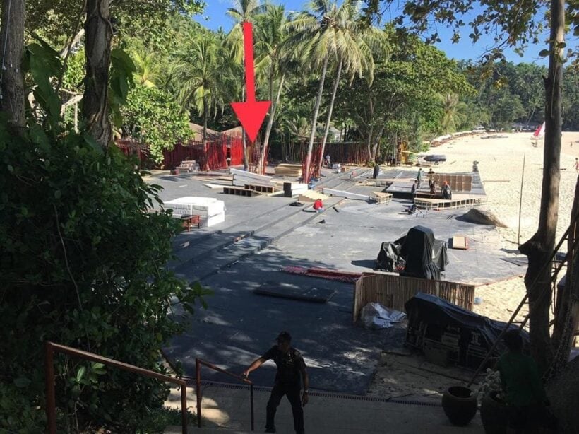 Staging and structures demolished on beach in Cherng Talay | News by Thaiger