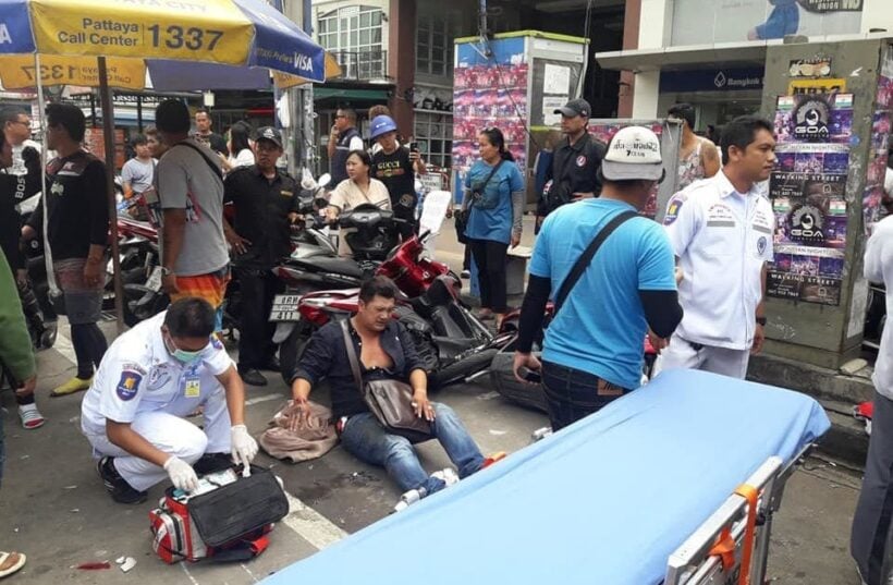 People hospitalised after car slams into parked motorbikes in Pattaya | News by Thaiger