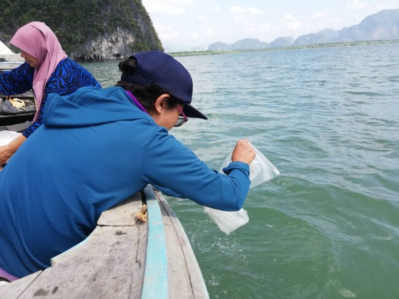 ชุมชนประมงท้องถิ่นบ้านไหนหนัง ร้อง! นำทุ่นกำหนดแนวเขตอนุรักษ์หอยชักตีน กลับที่เดิม หลังมือดีตัดหายไป | The Thaiger