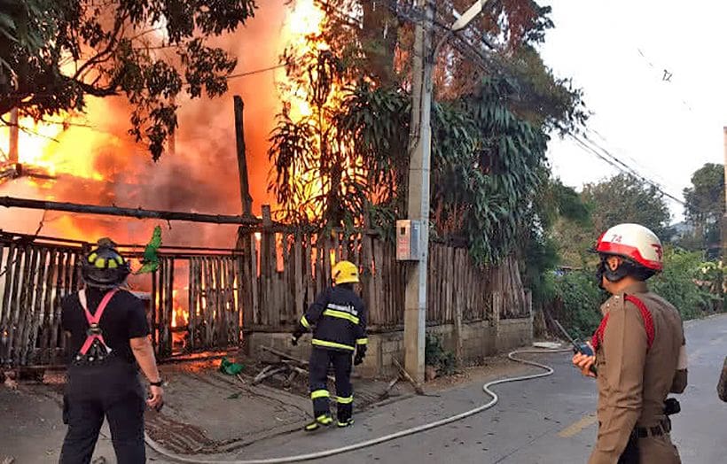 72 year old jumps for her life from the second floor during home inferno