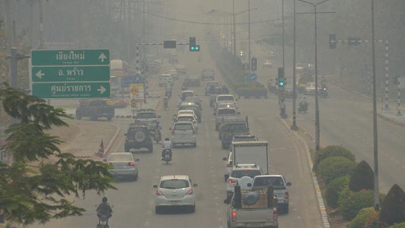 6 จังหวัดภาคเหนือวิกฤต! ฝุ่นพิษ PM2.5 เกินมาตรฐาน | The Thaiger