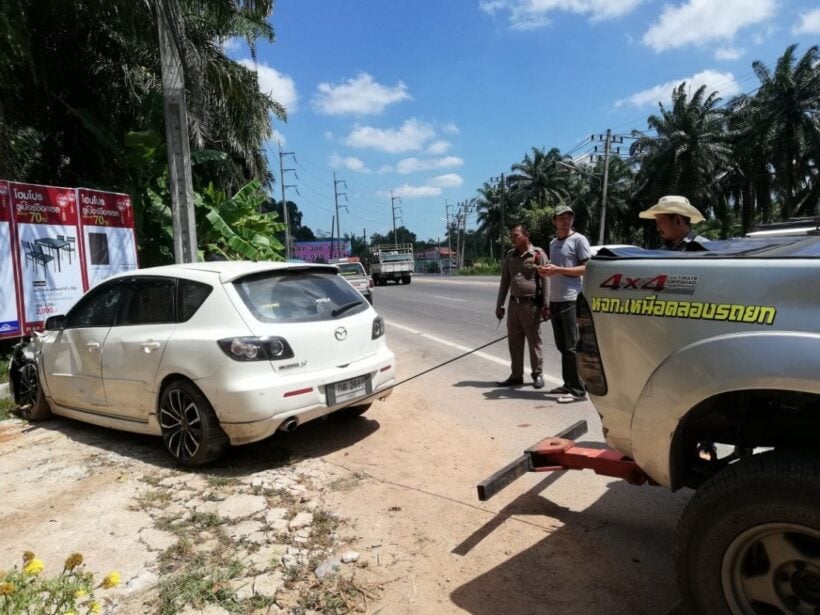 Motorbike driver "flew five metres" in Krabi road incident | News by Thaiger