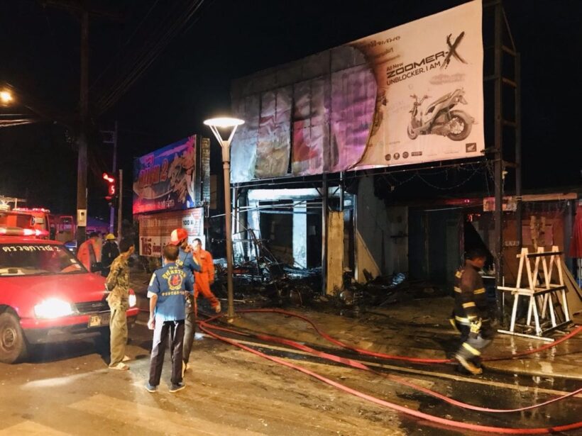 Fire destroys house in Phuket Town in an alleged arson attack