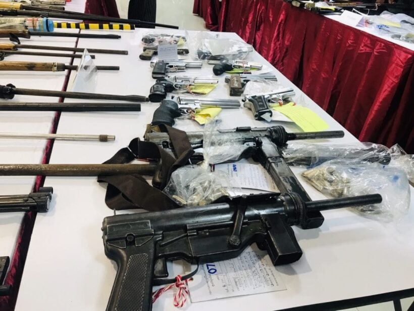 Firearms and drugs seized in southern provinces crackdown