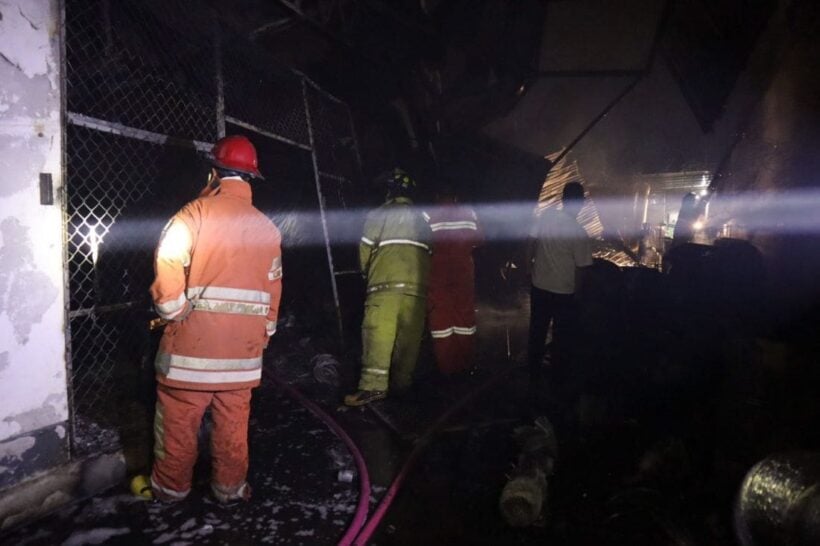 Fire damages garage along main road in Rassada | News by Thaiger