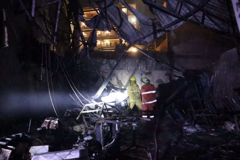 Fire damages garage along main road in Rassada | News by Thaiger
