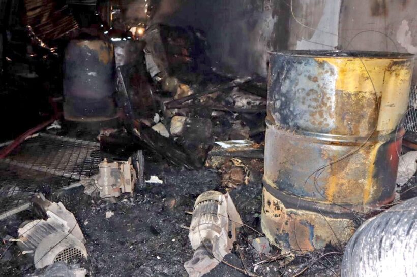 Fire damages garage along main road in Rassada | News by Thaiger