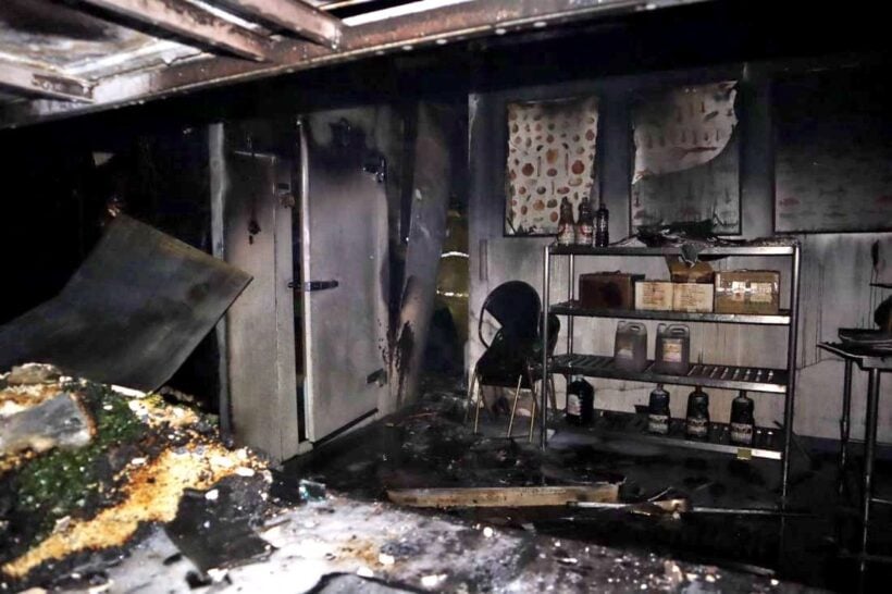 Fire damages garage along main road in Rassada | News by Thaiger