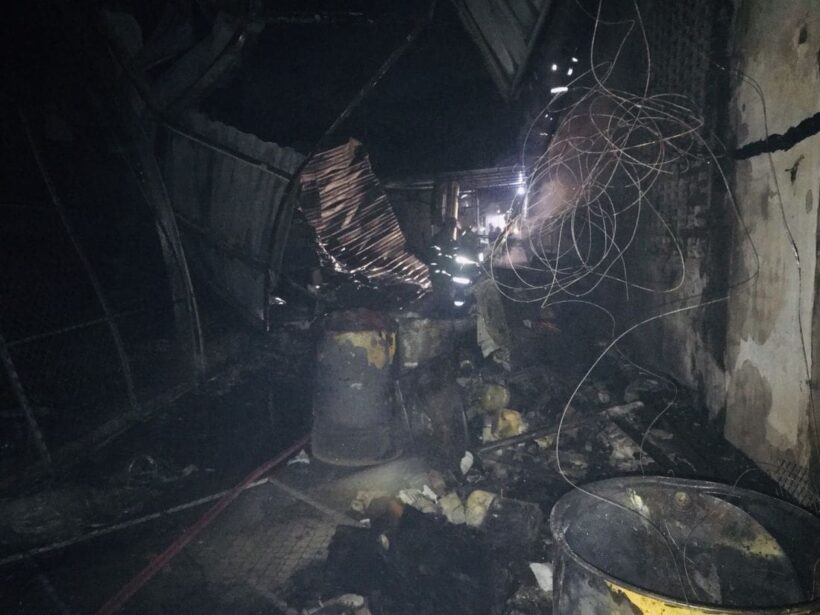 Fire damages garage along main road in Rassada | News by Thaiger