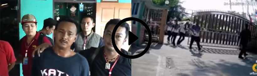‘เอกไฝ’ หัวโจกแก๊งงานบวชวัดสิงห์ขอโทษน้ำตานอง – คลิปวินาทีบุกรร.-ทำร้ายรปภ.อุกอาจ | The Thaiger