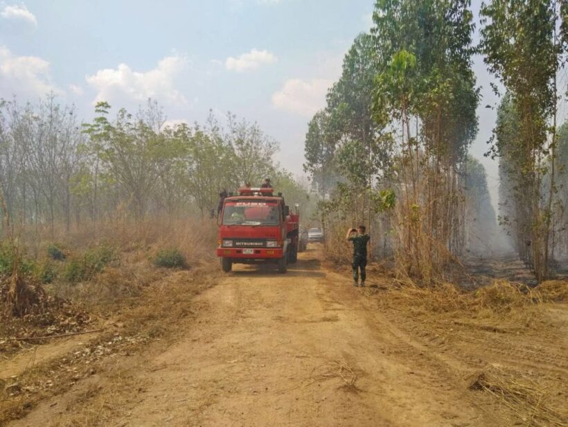 Chacheongsao rubber plantation fire under control after 15 hours