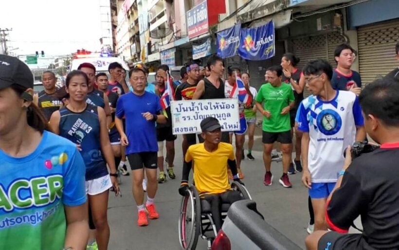 Rolling his way to Narathiwat raising funds for southern hospitals