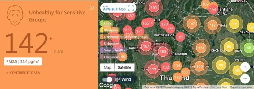 Air quality for Thailand – February 13 | News by Thaiger