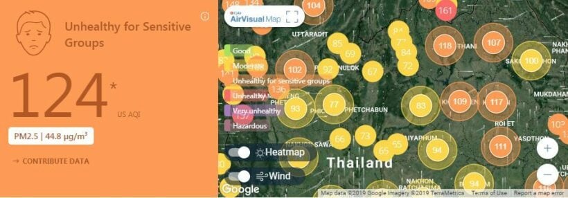 Air quality for Thailand – February 20 | News by Thaiger