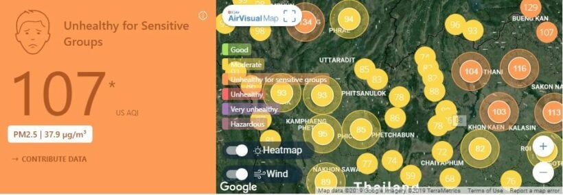 Air quality for Thailand – February 18 | News by Thaiger