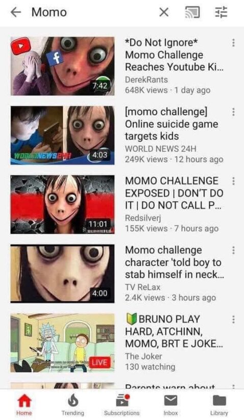 Parents urged to monitor children on ‘Momo Challenge’ | News by Thaiger
