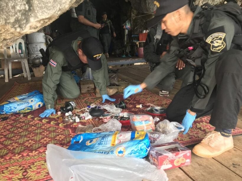 Bomb making equipment discovered in Krabi cave