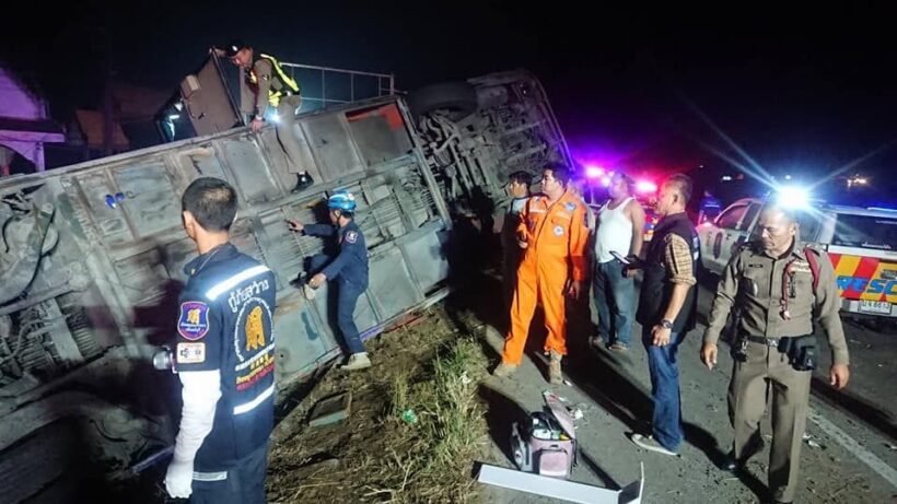 One dead, kids injured in school bus accident in Prachinburi | News by The Thaiger