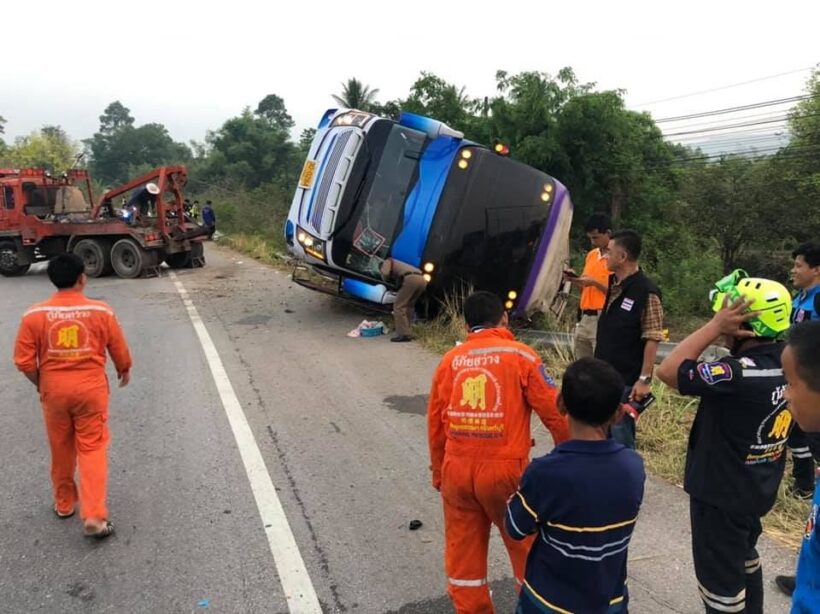 One dead, kids injured in school bus accident in Prachinburi