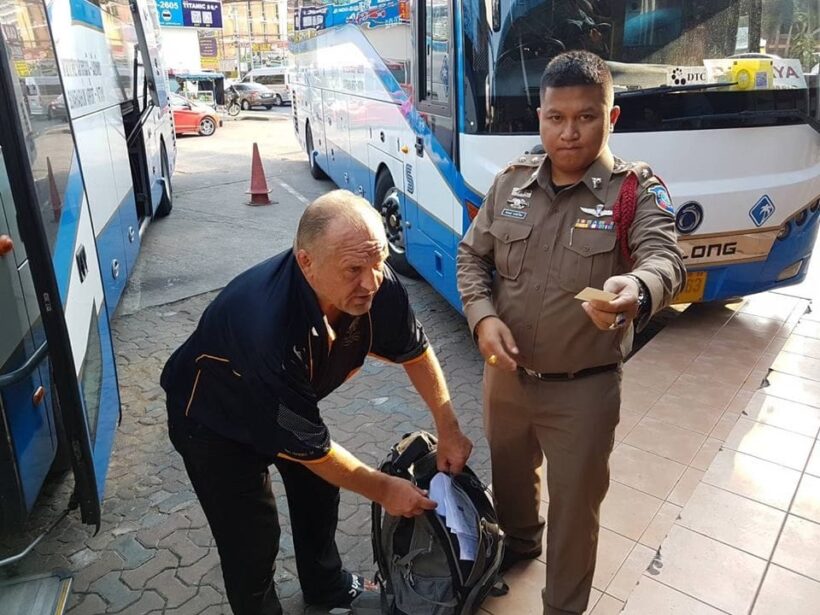 Pattaya officials help a Finnish tourist sort out a lost passport and luggage