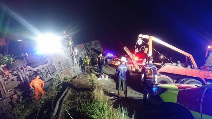 One dead, kids injured in school bus accident in Prachinburi | News by The Thaiger