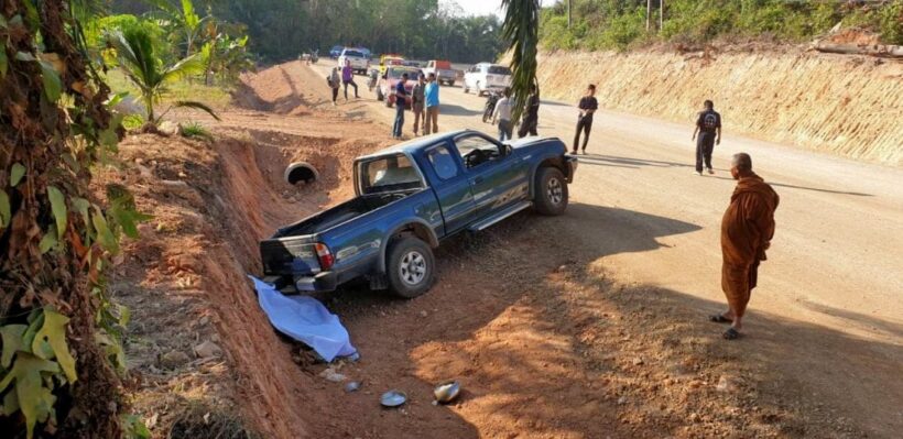 Monk run over during alms rounds outside Chumphon temple