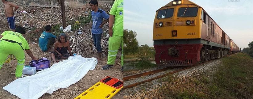 แม่ใจสลาย ลูกชายชั้น ป.6 นั่งเล่นมือถือบนราง รถไฟขยี้ร่างดับ | The Thaiger