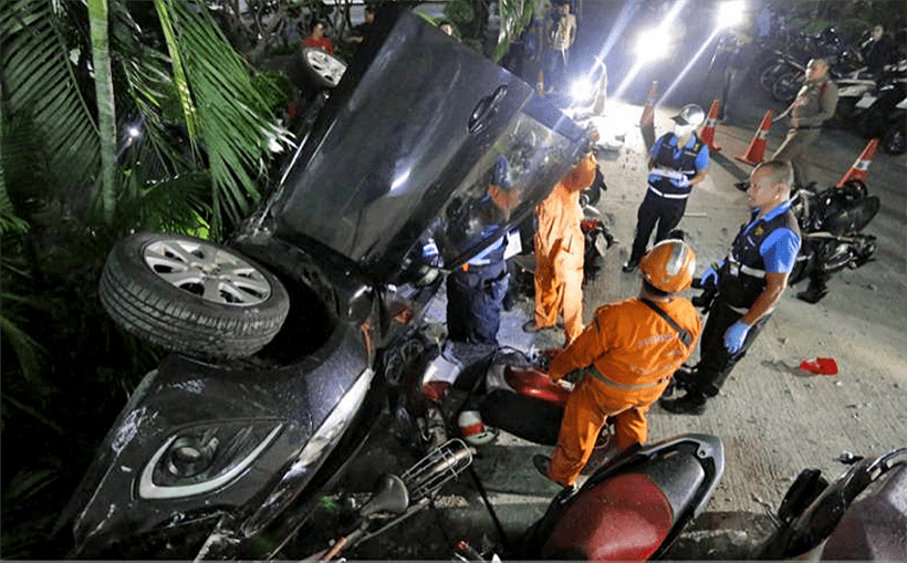 Woman survives eight floor plunge into a condo car park