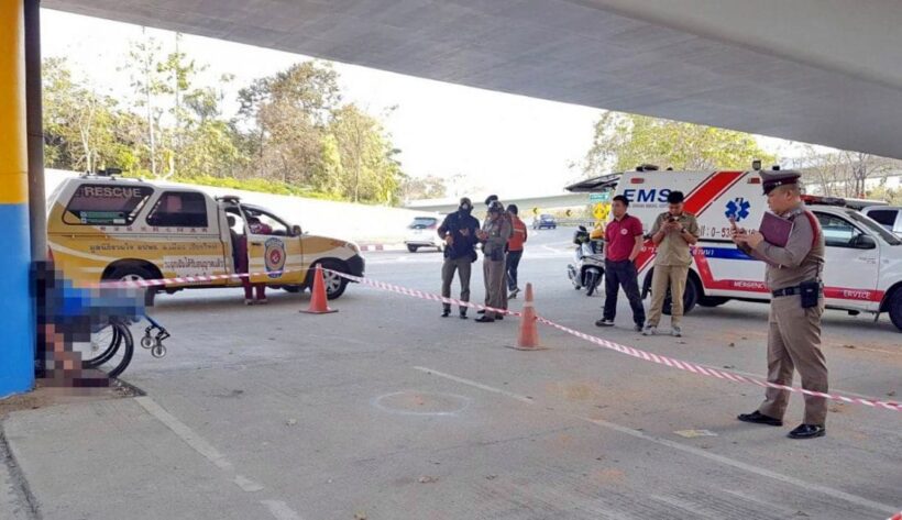 Wheelchair-bound man shot dead under a flyover in Chiang Mai