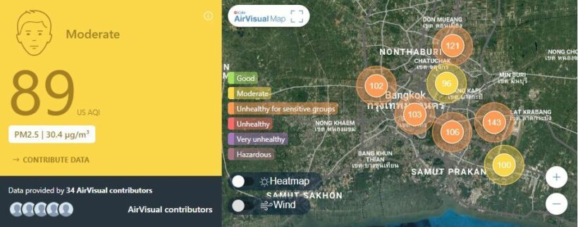Air quality for Thailand – March 1 | News by Thaiger